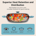 Enameled Cast Iron Dutch Oven, 3.8 Quart Dutch Oven Pot - Image 3