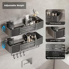 Voldra Shower Caddy Suction Cup, 1 Pack Shower Shelves - Image 2
