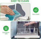 2Pcs Silicone Heat Resistant Mat & Splatter Shield, Foldable Silicone Mat and - Image 3