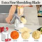 Cambom 5 in 1 Rotary Cheese Grater Hand Crank Cheese Shredder - Image 2