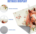 Horse Flower Dish Drying Mat for Kitchen Counter Drying Pad Absorbent - Image 3