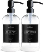 Vine Creations Clear Glass Soap Dispenser, 2 Pack Kitchen Soap Dispenser Set - Image 7