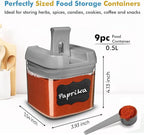 Shazo 9 PC Airtight Food Storage Containers - Image 3
