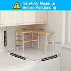 Golener Countertop Organizer Corner Shelf, 2-Tier Adjustable Stackable Corner - Image 2