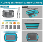 Gintan Collapsible Camping Cutting Board, 9-in-1 Chopping Board - Image 3