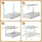 2-Pack 21.3 IN Depth Under Sink Organizer - Image 6