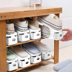 Neprock Shoe Slots Organizer, 20 Pack Adjustable Shoe Rack Stacker Storage - Image 5