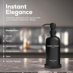Black Glass Hand Soap Dispenser Bathroom Set by Brighter Barns - Image 2