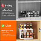 Lifewit Sliding Spice Rack for Cabinets, 6.4"H x 11.1"D x 6.1"W Slide Out Swive - Image 8