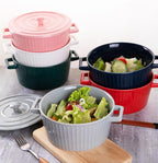 WHJY Blue Colorful Ceramic Casserole Dish - Image 6