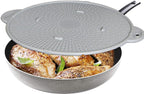 Silicone Splatter Screen, Protect Stovetop and Counters, 3-in-1 Silicone - Image 3