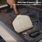 Vovoly Extra Wide Griddle Scraper, 5.5''x5.5'' Smashed Burger Scraper Grill - Image 6