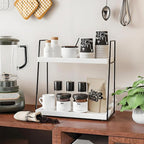 Countertop Coffee Station Organizer, 2 Tier Large Coffee Bar Organizer - Image 3