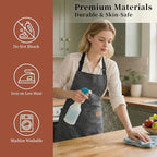2 Pack Cooking Aprons Adjustable Bib Apron - Image 5