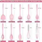TeamFar Kitchen Cooking Utensils, 446°F Heat Resistant Kitchen Gadgets Tools - Image 2