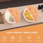 Reusable Bowl Covers for Bread Proofing（2 Large）- Cotton Beeswax Bowl Covers - Image 3