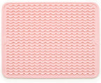 Silicone Drying Mat 16 × 12 – Pink Rose Non-Slip Sink Mat by Unknown