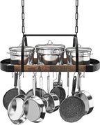 Hanging Pot Rack, 32-Inch Ceiling Pot Rack by Chloraeon