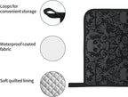 Victorian Gothic Black Skull Damask Oven Mitts and Pot Holders Sets of 4 - Image 5