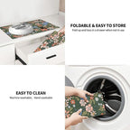 Black Cat Floral Dish Drying Mat - Image 9
