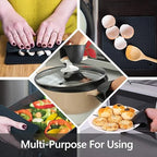 Silicone Oven Mitts and Pot Holders Sets, MTZRFLL Extra Long Heat Resistant - Image 5