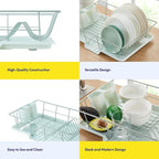 Sweet Home Collection Space-Saving 3-Piece Dish Drainer Rack Set: Efficient - Image 6