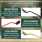 8 Pcs Crevice Cleaning Brush Set – Hard Bristle Cleaning Tools - Image 7