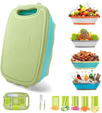 Gintan Camping Cutting Board, 9-in-1 Collapsible Chopping Board by Gintan