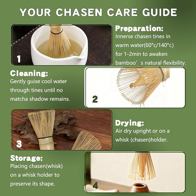 Clay&Fire Matcha Whisk, Handcrafted Bamboo Whisk - Image 4