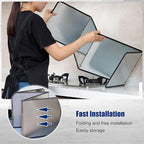 4 Sided Splatter Guard, Foldable Stainless Steel Oil Splatter Screens - Image 7