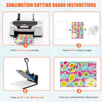 6Pcs Sublimation Cutting Board Blanks, 15x11 Inch Tempered Glass Sublimation - Image 4