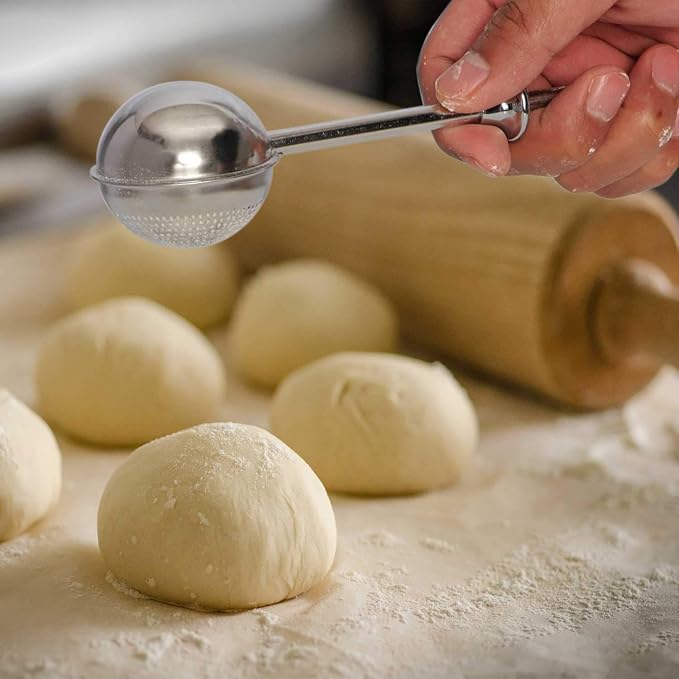 HULISEN Set of 2 Flour Duster for Baking, Powdered Sugar Shaker Duster - Image 3