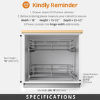 ZOINLIY Pull Out Cabinet Organizer, Versatile Slide Out Kitchen Organizers and - Image 5