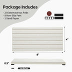 Razborci 2 Pack Greige Bathroom Sink Vanity Trays, Diatomite Stone Kitchen - Image 5
