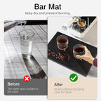 4 Pcs Bar Mats for Countertop 18 x 12 Inch Rubber Silicone Bar Drying Coffee - Image 3