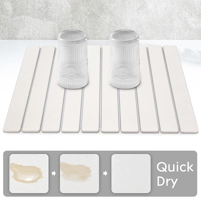 Large Stone Dish Drying Mats for Kitchen Counter, Eco-Friendly Absorbent - Image 2