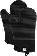 Extra Long Silicone Oven Mitts | Heat Resistant 500°F BPA-Free Food Grade by AH+Artisan+Home