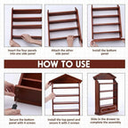 Chunful Vintage Spice Jar Wooden Rack - Image 5