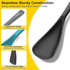 Beijiyi 3 Pack Silicone Cooking Spoons, 12.6 In Multifunction Spatula Spoon - Image 3