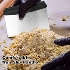 Bench Scraper, Dough Scraper, Premium Stainless Steel Dough Cutter - Image 4