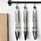 Tongs for Cooking, Food Grade Serving Tongs Set of 3 - Image 6