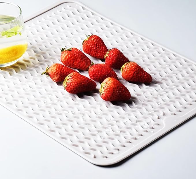 Large 17" x 14" Silicone Dish Drying Mat - Image 3