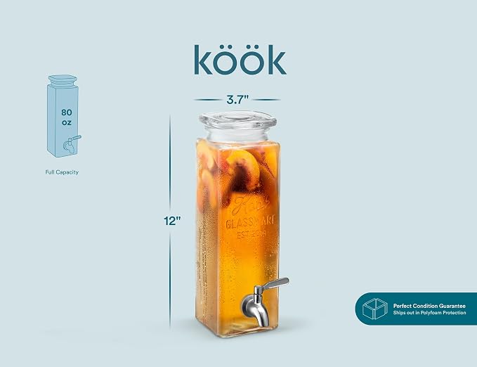Kook Glass Drink Dispenser, - Image 8