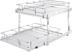 VEVOR 2 Tier 20"Wx21.2"Dx15.2"HPull Out Cabinet Organizer, Heavy Duty Slide Out - Image 9