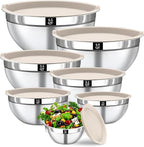 Mixing Bowls with Lids Set by Boskermeal