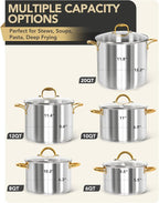 MICHELANGELO Stainless Steel Stock Pot - Image 8