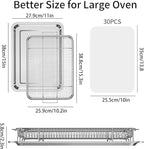 Air Fryer Basket for Oven, OPENICE 15.3" x 11.0" Large Air Fryer Tray and Pan - Image 2
