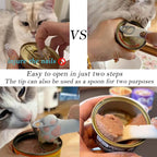 Food Can Spoon & Lids, One Multi-Functional Opener Spatula, Cute Paw Shape Spoon - Image 2