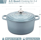 VORRINGARD Enameled Cast Iron Dutch Oven Pot - Image 2