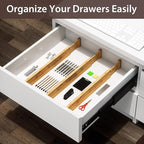 DUCOO 4 PCS Drawer Divider, Expandable Separators - Image 5